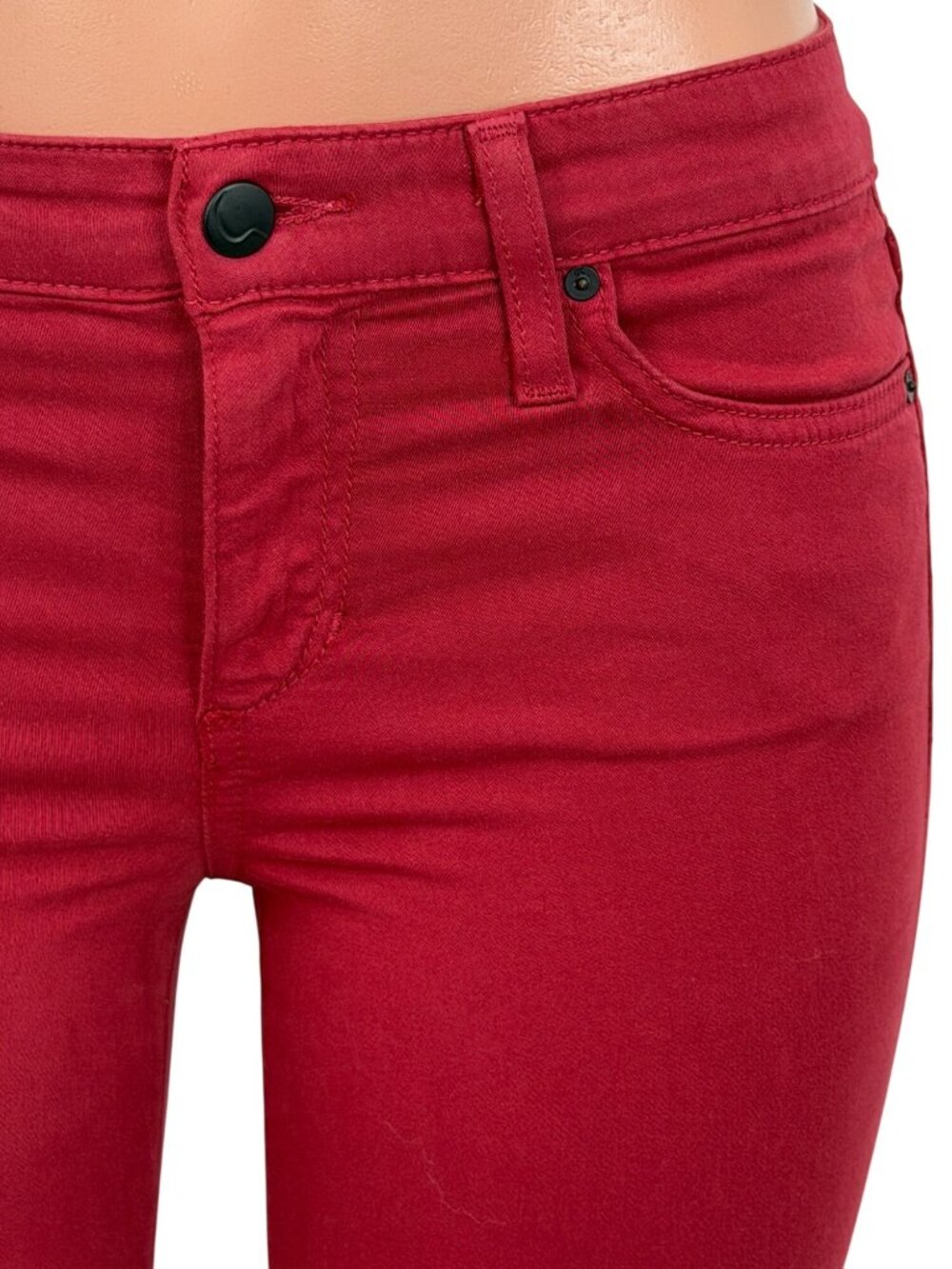 VTG Joes Jeans Burgundy Mid-Rise Skinny Jeggings| Indie Sleaze Tumblr Soft Modal - Picture 4 of 16